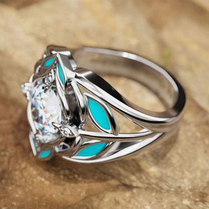 Blue Rose Ring