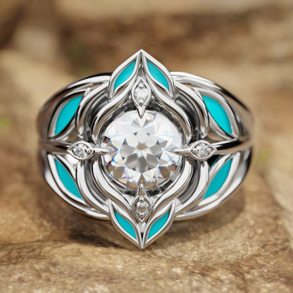 Blue Rose Ring