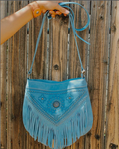 Montana West Concho Collection Concealed Carry Crossbody Bag