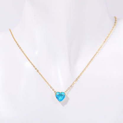 Women's Birthday Love Crystal Pendant Necklace