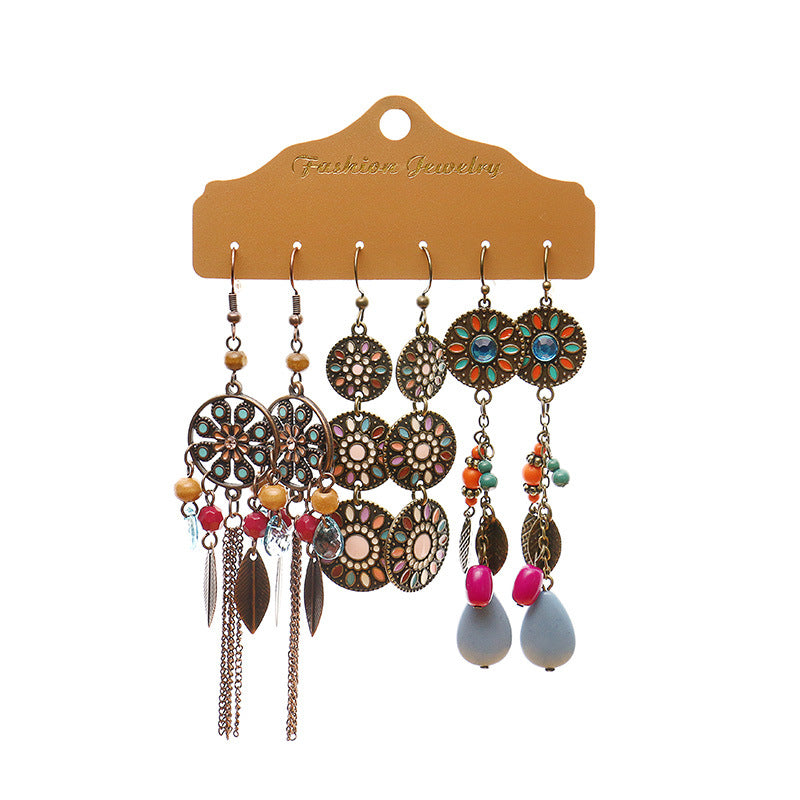 Women's Bohemian Multi-piece Set Earrings