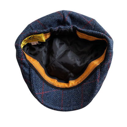 THE PEAKED Marl Flat Hat Ardmore-Harris Tweed