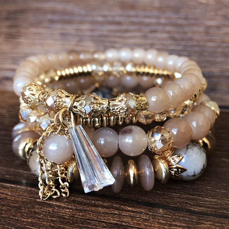 Bohemian Beaded Multi-layer Crystal Bracelet