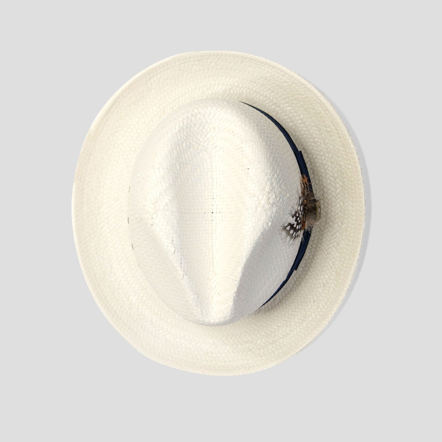 HatsMaker Ranch Straw HatsMaker Bikary Fedora – Ivory[Fast shipping and box packing]