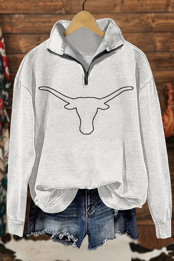 Classic Gameday Longhorns Print Sweatshirt