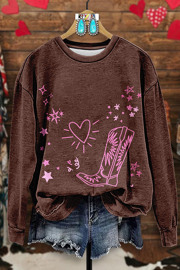 Vintage Western Valentine's Day Sweatshirt