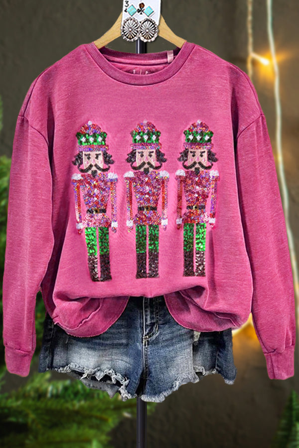 Classic Contrast Nutcracker Sweatshirt