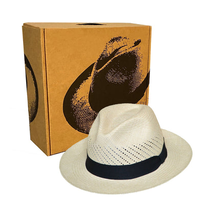 Advanced Original Panama Hat-Natural Straw | Black Band-Handwoven in Ecuador