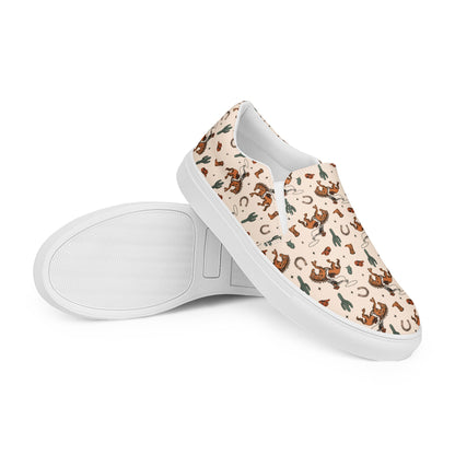 Rodeo Cowboy Women__ Slip-on Canvas Shoes