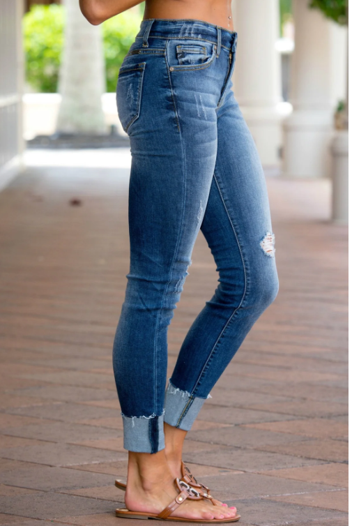 Vintage Washed Skinny Jeans