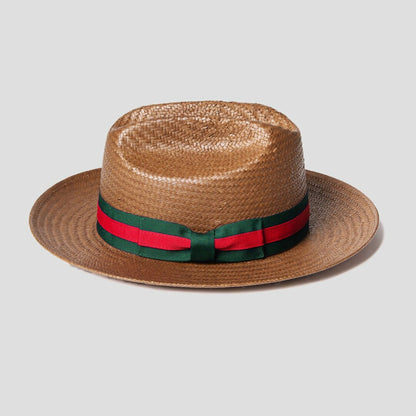 Clearance-Miller Ranch Fedora -- Patriotic Straw