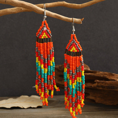 Vintage Long Fringed Earrings