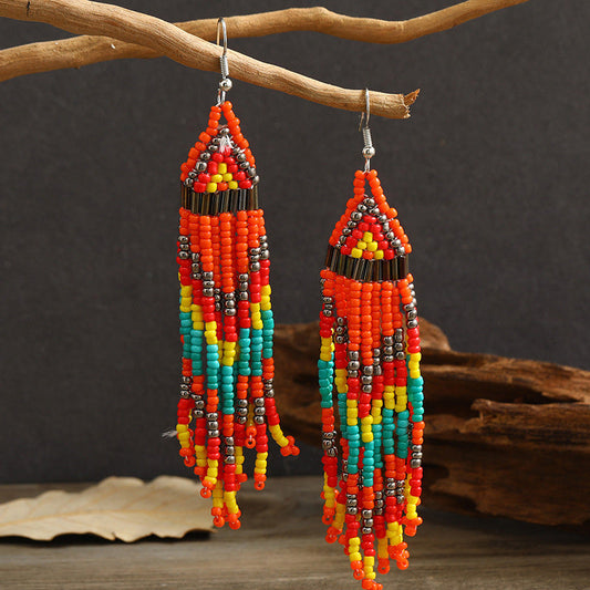 Vintage Long Fringed Earrings