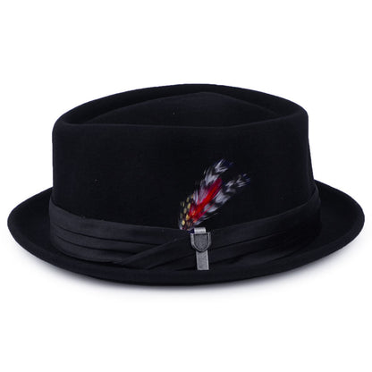 Tienda Brixton Hats Stout Wool Felt Pork Pie Hat - Black