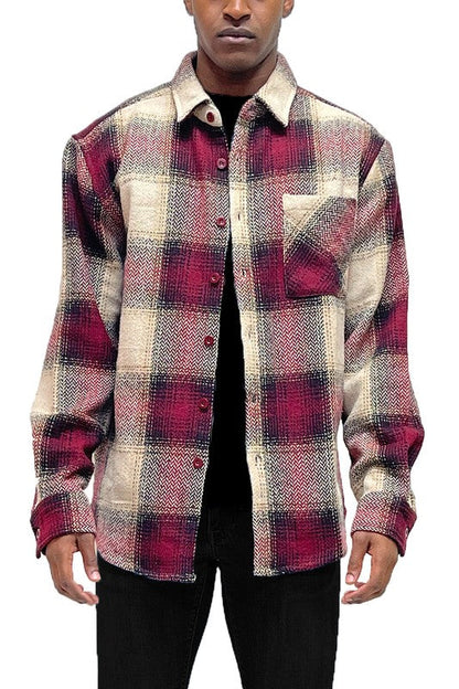 Grand Canyon Men's Flannel Shirt Jacket Shacket choice of colors