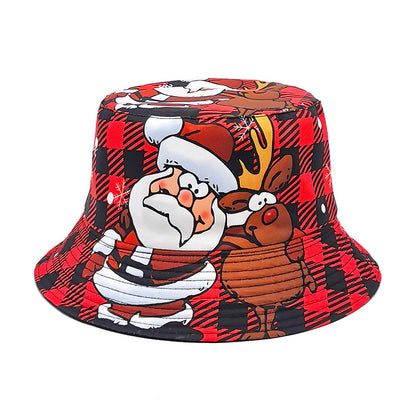 Christmas Cartoon Santa Claus Bucket Hat