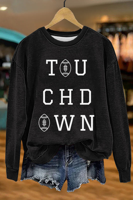 Classic Gameday Touch Down Print Sweatshirt