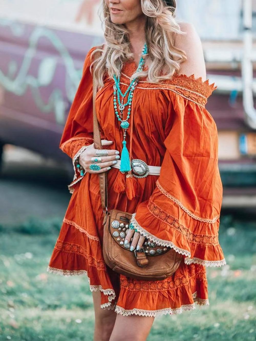 Western Long Sleeve Dress