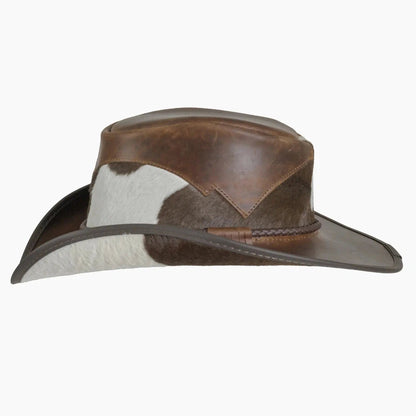 Open Road Mens Leather Cowboy Hat