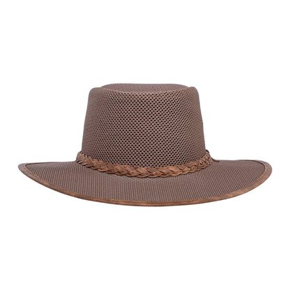 Tan Mesh - Wide Brim Sun Hat