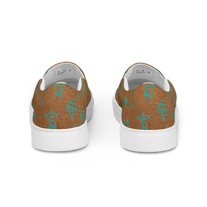 Longhorn & Brands Women__ slip-on canvas shoes