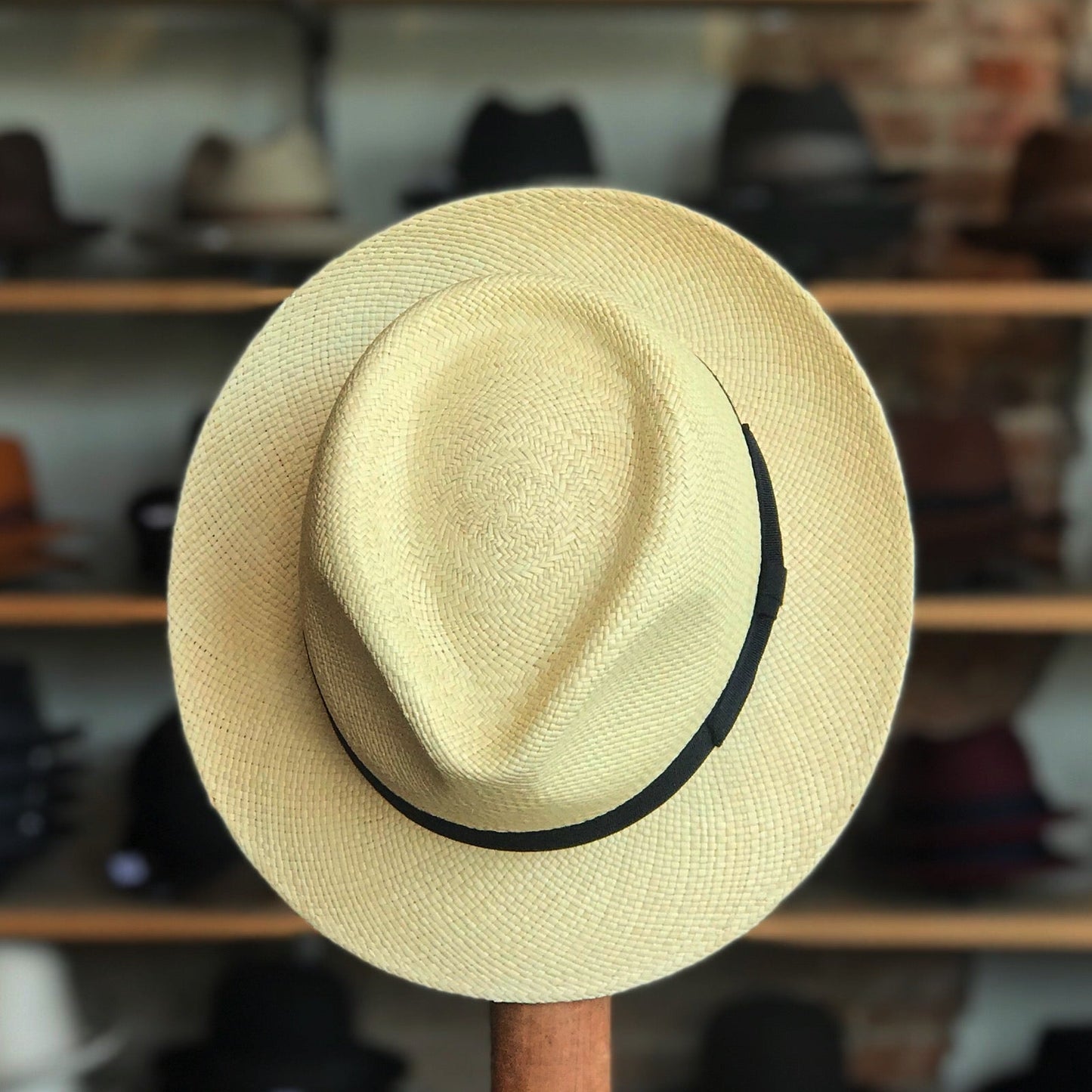 Can be rolls up for packing -Handmade panama hat-Manuel