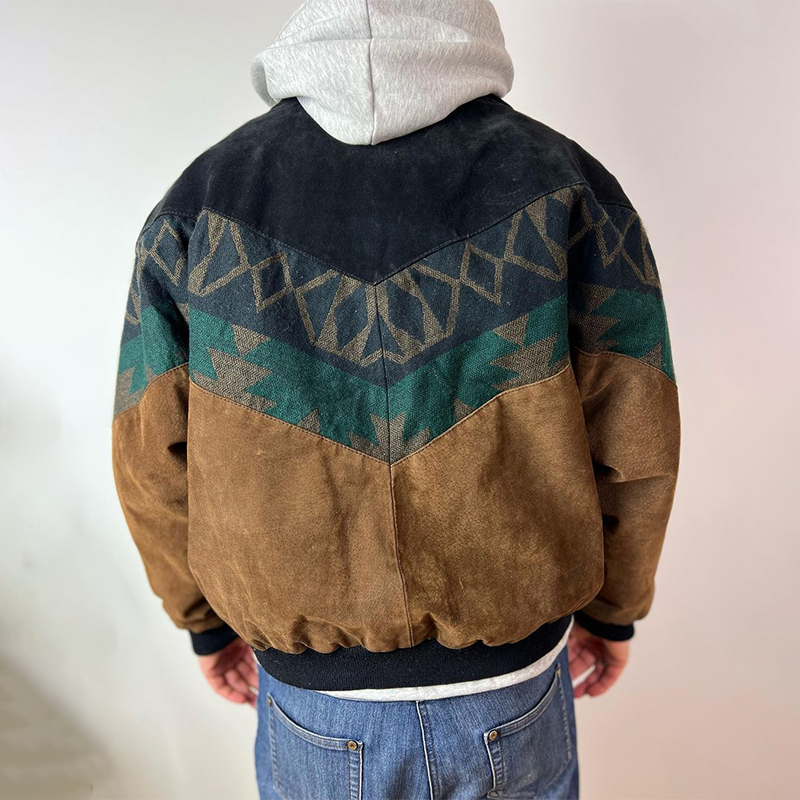 Oversized Vintage Aztec Unisex Bomber Jacket