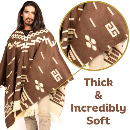 Clint Eastwood Poncho - Alpaca Wool handmade poncho from South America