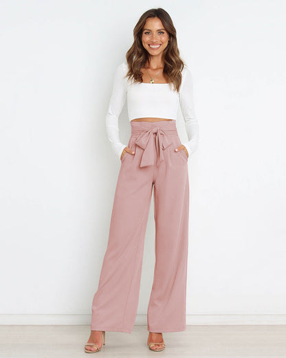 Casual Versatile Wide Leg Trousers