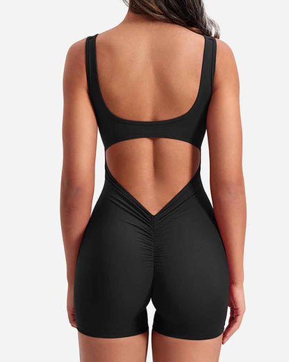 Backless Sleeveless Hip Lift Yoga Jumpsuit