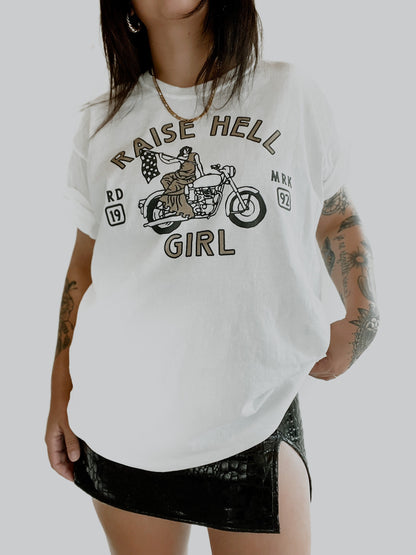 Vintage Raise Hell Girl T-Shirt