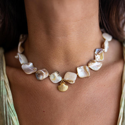 Scallop Irregular Shell Necklace