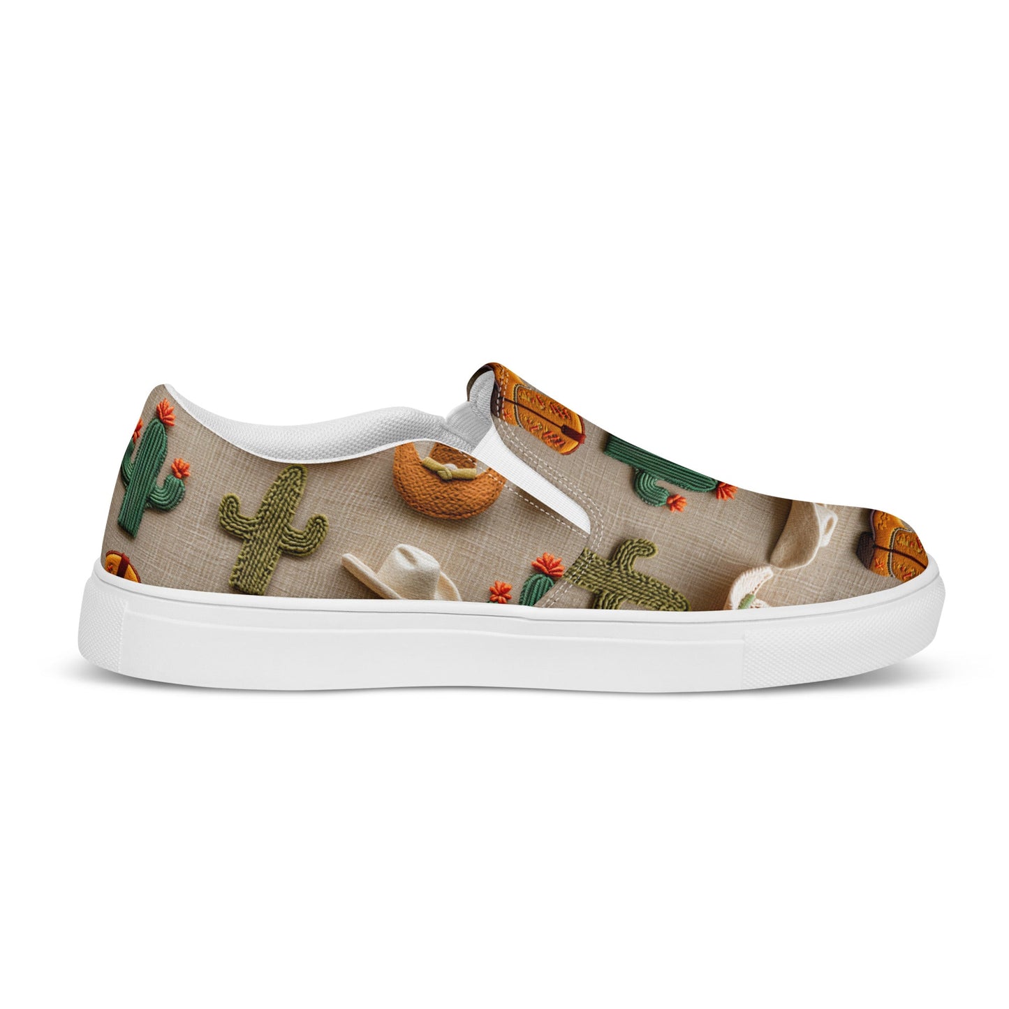 Cactus Boots Hats Women__ Slip-on Canvas Shoes