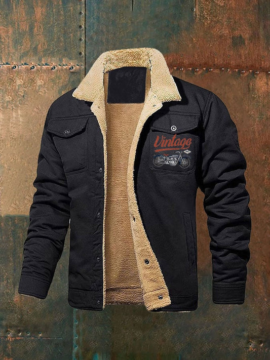 Men's Vintage Biker Cardigan Jacket