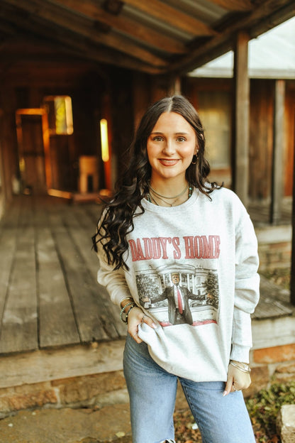 Daddys Home Trump Graphic Sweatshirt