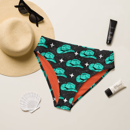 Yeehaw Turquoise Hat Bikini Bottom