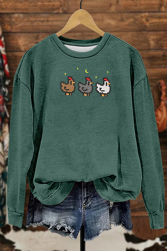 Cute Stardew Valley Chicken Sweatshirt