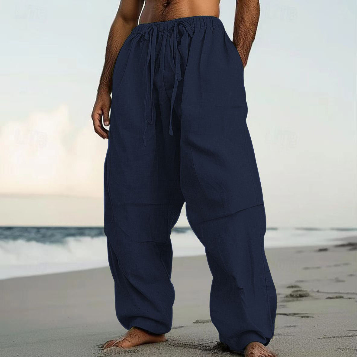 Outdoor Trend Casual Beach Straight Leg Pants Vegan Comfortable Everyday Pants