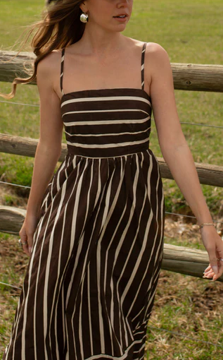 Stirrup Striped Dress