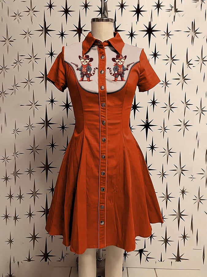 Women's Casual Western Style Dress