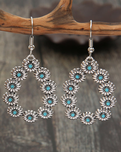 Floral Drop Earrings-0520