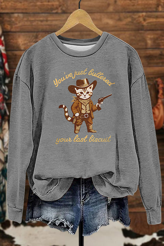 Funny Cowboy Cat Sweatshirt