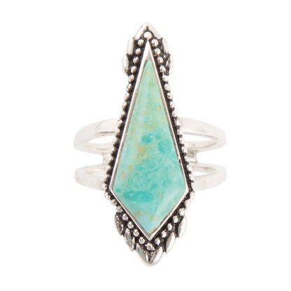 Anemone Turquoise and Sterling Silver Statement Turquoise Ring