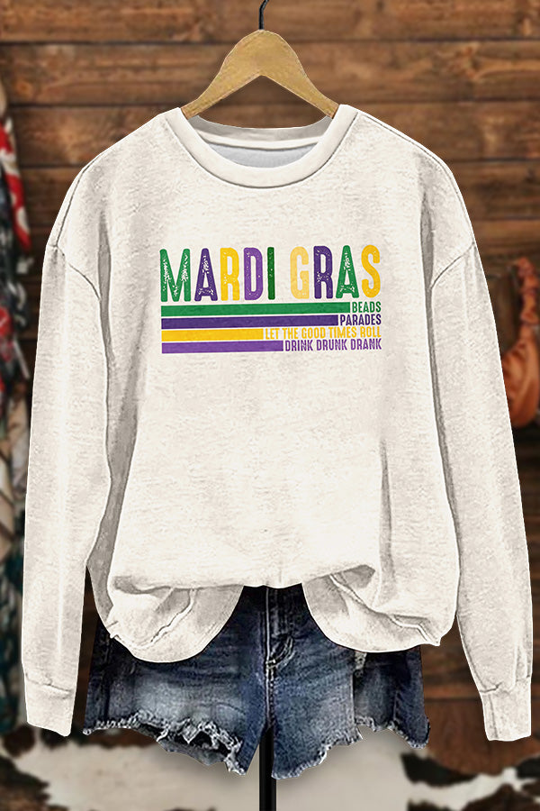 Retro Mardi Gras Sweatshirt