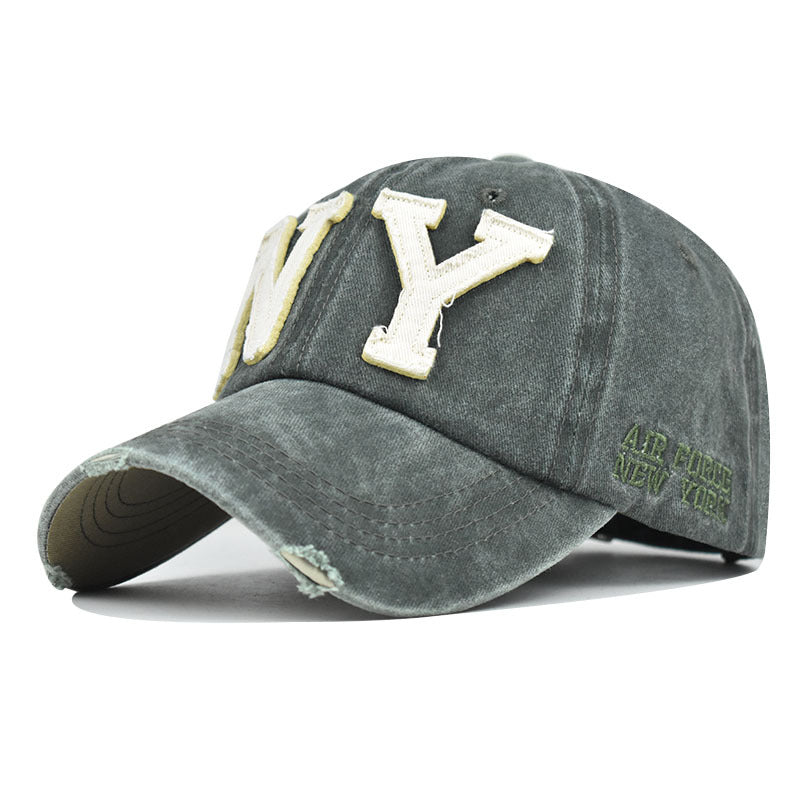 Men & Women Baseball Cap/ NY Embroidery BoneOutdoor Fitted Hat