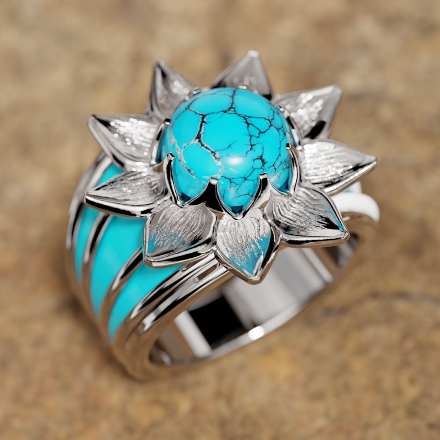 Cactus Flower Ring