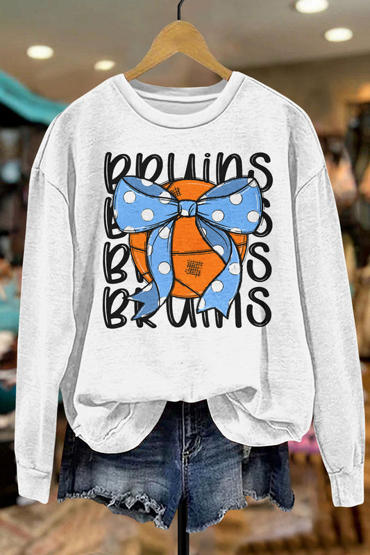 Basketball Coquette Bow Sweatshirt