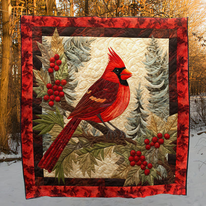 Cardinal Christmas HM05102302 Quilt Blanket