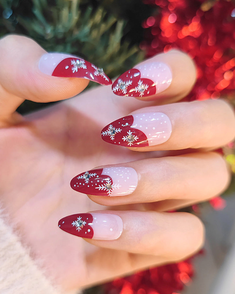 Snowflake Dot Detachable Nail Art Patch