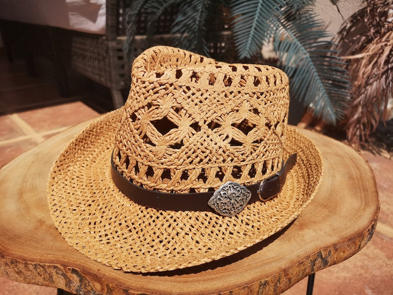 Beach fedora hat, straw hat, sun hats, hats for women